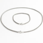 Set de collar y pulsera de acero inoxidable para hombre, accesorios krv. Envios gratis y contraentrega disponible a toda Colombia