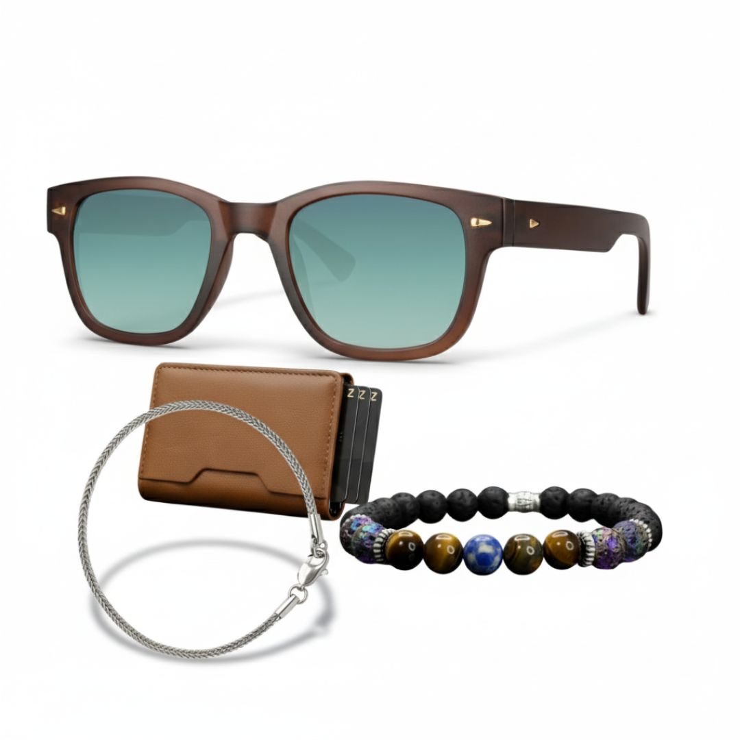 Set  Lentes, Pulseras y Tarjetero