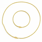 Set de collar y pulsera para hombre color dorado, krv accesorios. Envio a toda Colombia y contraentrega disponible