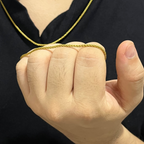 Set de pulsera y collar de acero inoxidable para hombre, krv accesorios 