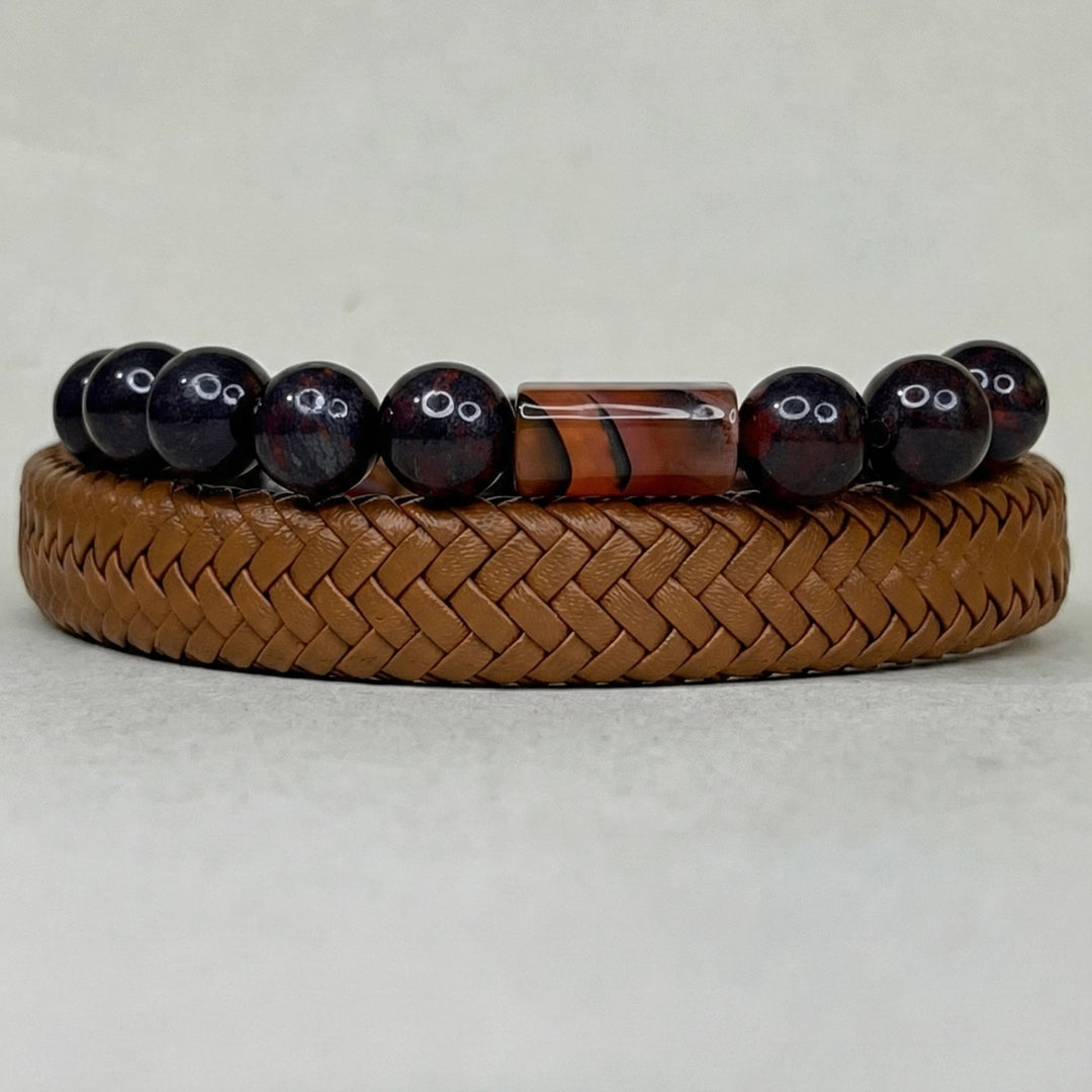 SET 2 pulseras: Terra roja