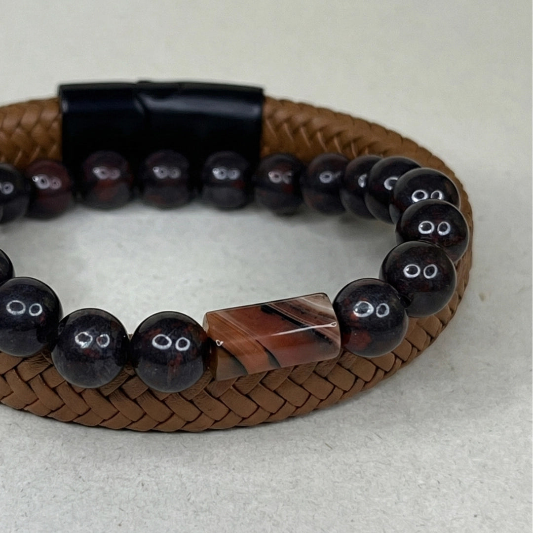 SET 2 pulseras: Terra roja