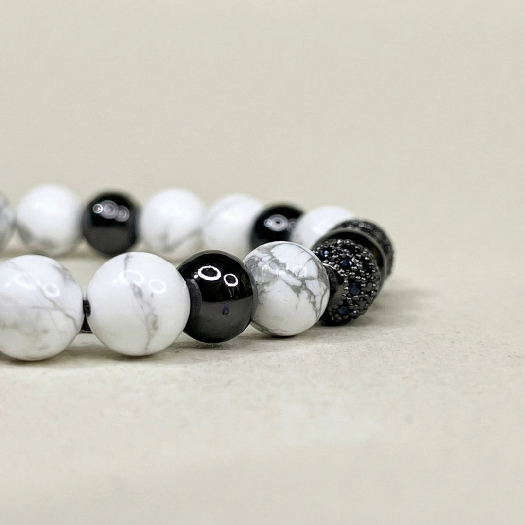 SET 2 pulseras: Noche Blanca