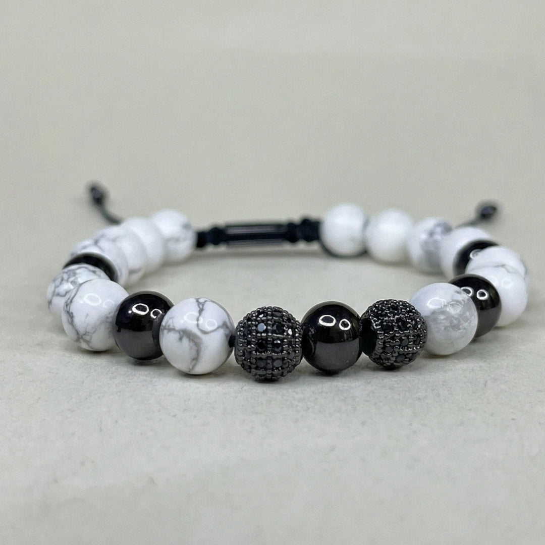 SET 2 pulseras: Noche Blanca