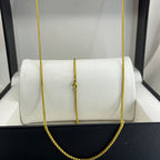 SET COLLAR Y PULSERA DE ACERO COLOR DORADO