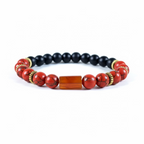 Pulsera natural TURQUESA ROJA 8mm