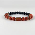 Pulsera natural TURQUESA ROJA 8mm